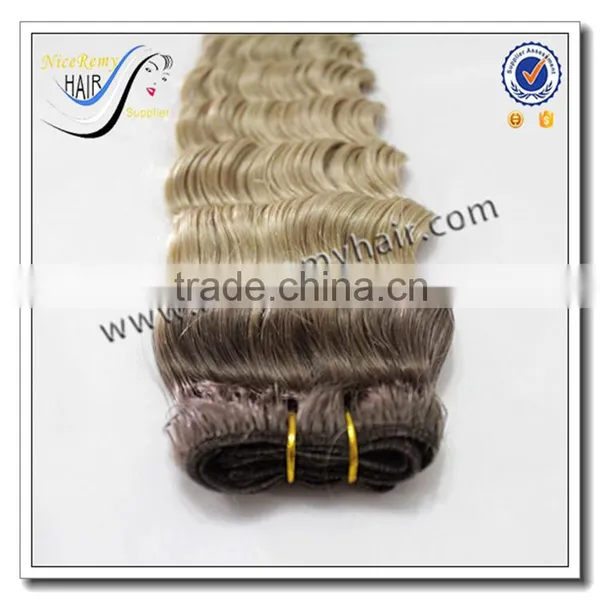 Wholesale Grade 7a Deep Wave Omnre Color Hair Weave 100% Virgin Brazilian Human Hair photo-6