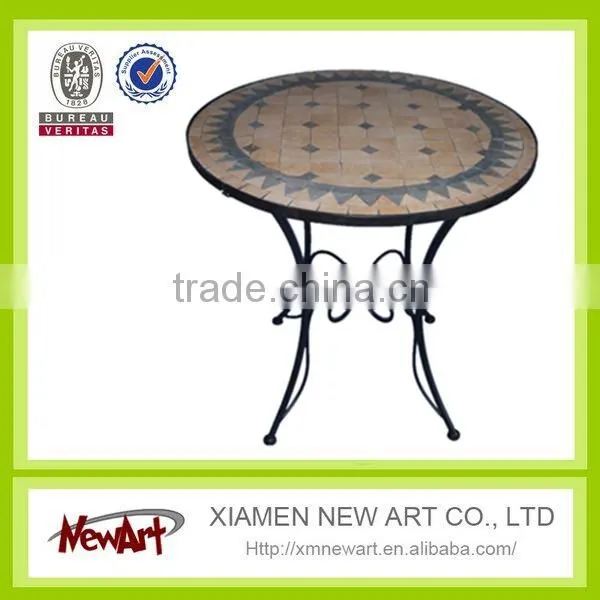 Metal Patio Outdoor Furniture Mosaic Metal Garden Furniture