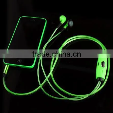Factory Price EL Earphones Led Earphones With Microphones photo-3