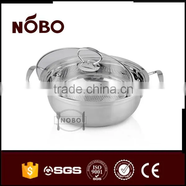 China Factory Stainless Steel Soup Pot With Glass Lid photo-3