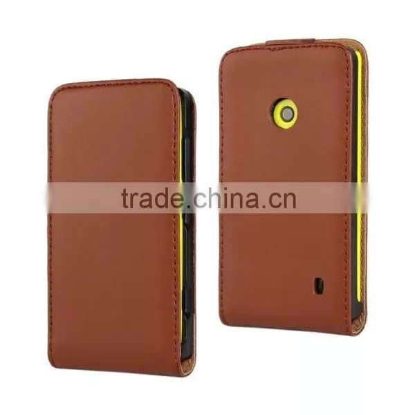 For Nokia 525 Case Cover Luxury Pouch Top Leather Flip Bag photo-5