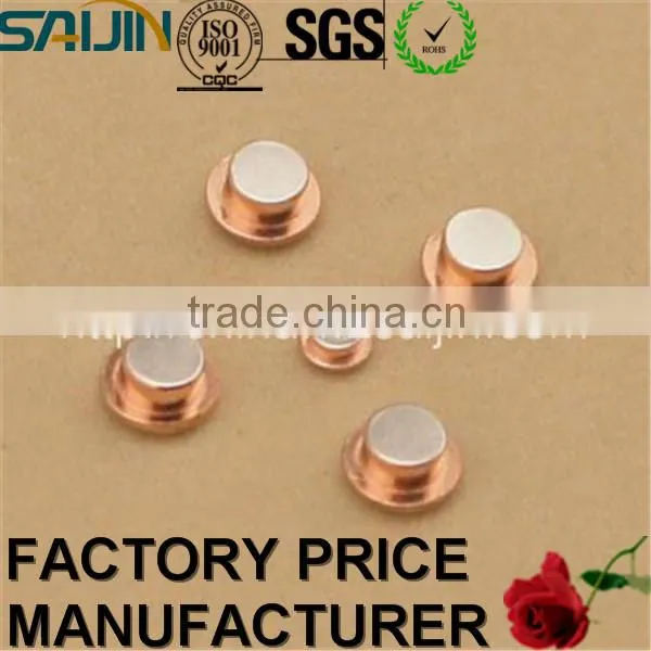 Silver Tri-metal Electrical Contact Rivets Manufacturer photo-5