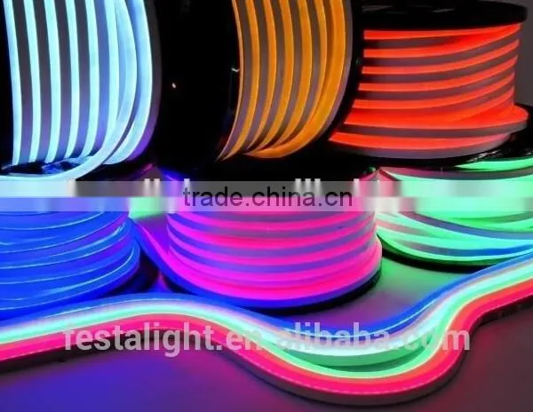 Canton Festalight 2016 China Supplier Holiday Christmas Decoration IP44 110V 220 Volt Colorful Led Neon Flex Rope Light With CE photo-4