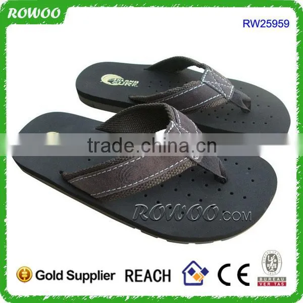 Brown Perf Breathable Summer Men Leather Sandal photo-3