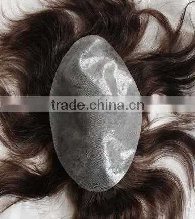 Thin Skin Remy Hair Men's Toupee