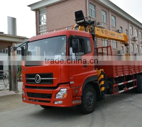 Factory Sale 12ton Straight Arm Telescopic Cranes Tractor Mounted Timber Trailer With Crane photo-3