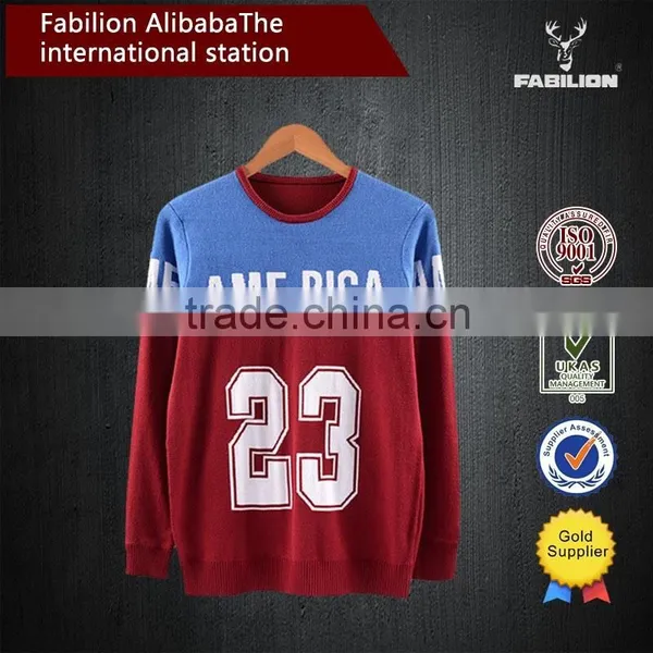 The New 2015 Korean Version Autumn Men Sweater for Digital Design Tight Sweater photo-3