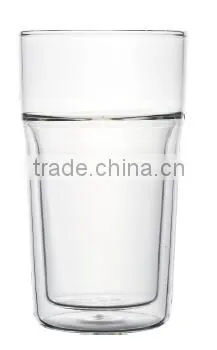 Clean Double Wall Practical Beer Mug Glass photo-3