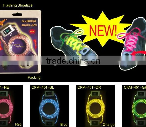 LED Neon Shoelaces,led Flashing Shoelaces