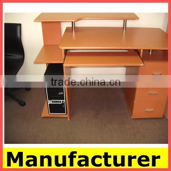 Wholesale Morden Wooden Office and Home Bookcase With Computer Desk photo-4