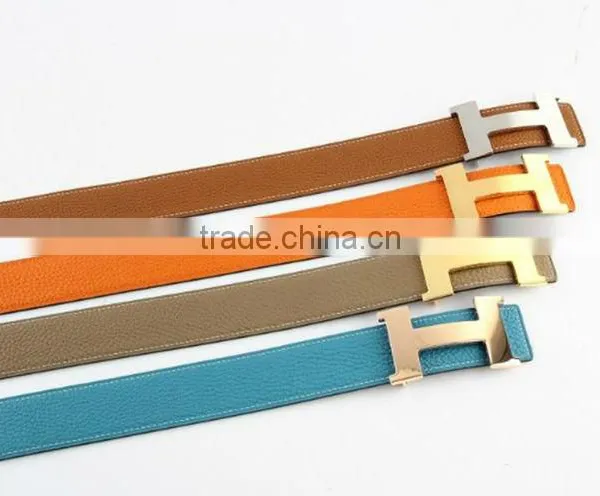 All Colors Litchi Textured Both Side Genuine Cowhide Leather Straps for Sale photo-3