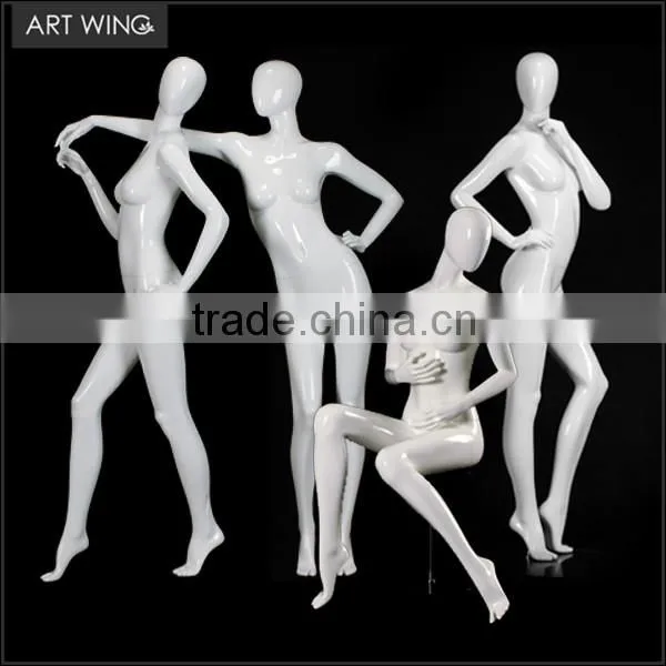 High Gloss Full Body Skiing Sexy Pose Female Mannequin Supplier's Choice photo-4