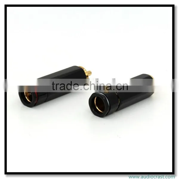 OEM Black Print Gold RCA Connector Cables Audio HIFi Cable photo-4