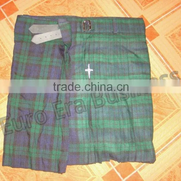 New Mens Scottish Tartan Kilt/ Scottish Black Watch Kilt In All Sizes