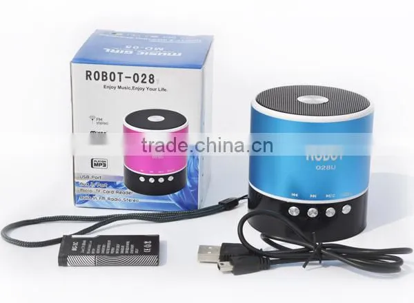 Robot-028u Portable Vibration Seaker,Aluminum Alloy Speaker Support TF Card, FM Radio,Powerful Sound,card Speaker photo-3