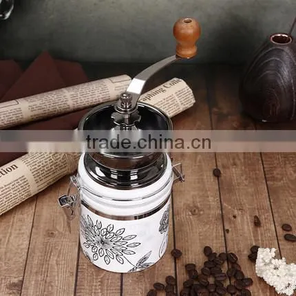 Ceramic Container, Ceramic Burr Manual Coffee Grinder, Coffee Mill photo-2