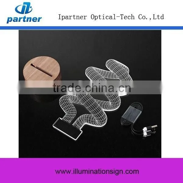 2015 New Type 3D Usb Night Light, Led Lamp Light photo-4