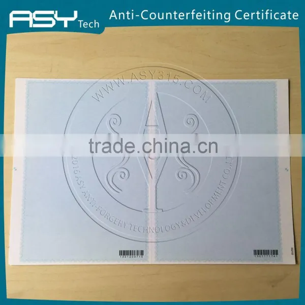 Security Thread Paper Anti-forgery Certificate photo-2