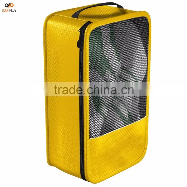 Luckiplus Shoe Bag - Convenient Packing System For Your Shoes When Traveling Yellow
