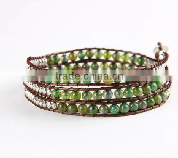 2015 New Arrival Leather Chain Alloy Bracelet Multi-layer T Buckle Rope Woven Bracelet Fashion Men Women Jewelry Wholesale