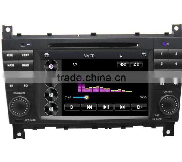 High Quality of 7inch Car Dvd Gps Player for Mercedes-Benz W203 2004-2007 With WINCE A8 System 3G WiFi OBDII DVR Function photo-2
