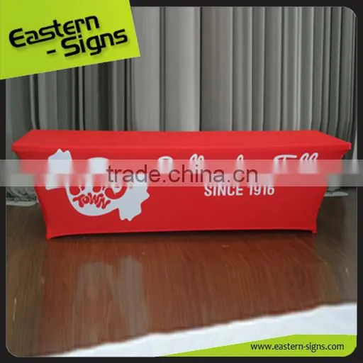 Trade Show Advertising Transfer Printing Polyester Full Color Table Cloth photo-3