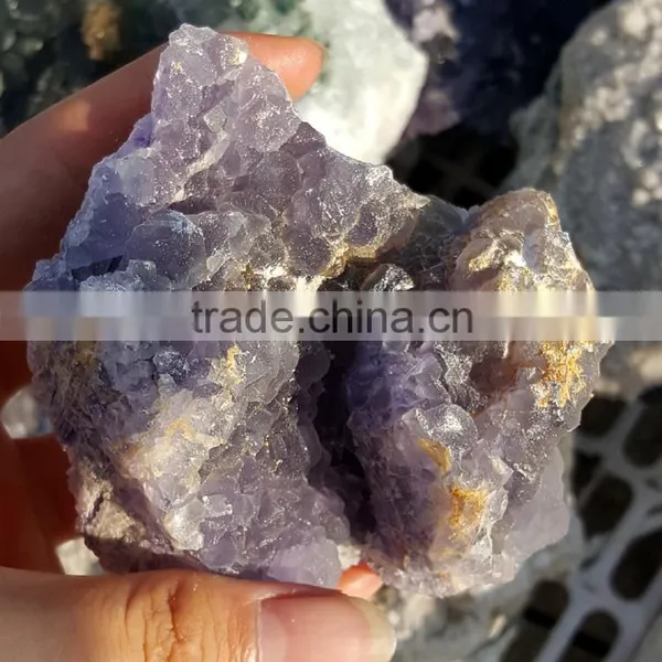 Wholesale Beautiful Purple and Green Fluorite Crystal Specimen for Decoration photo-3