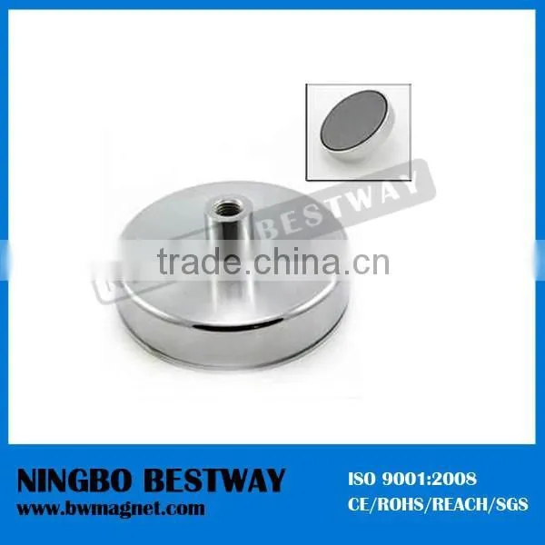 Permanent Custom Neodymium Magnetic Assembly Ndfeb Magnet Pot With Hole