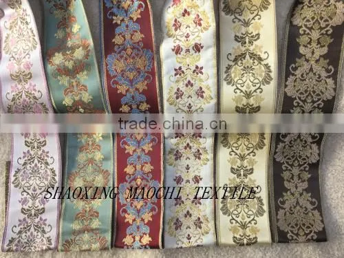 2015 New Design 100% Polester Curtain Lace, 8cm Wide for Curatins, Clothes, and Pillows photo-2