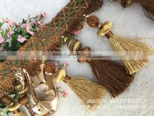 2015 New Style Luxurious Crystal Fringe for Curtain, Home Textile and Pillows photo-3
