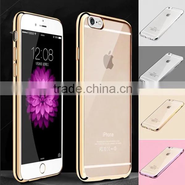 Cell Phone Accessories Electroplating Tpu Back Cover Case For Iphone 7 photo-2