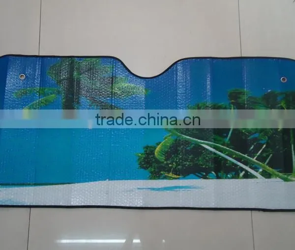 Car Sunshade/customized Printing Logo on Car Front PE Bubble Sunshade