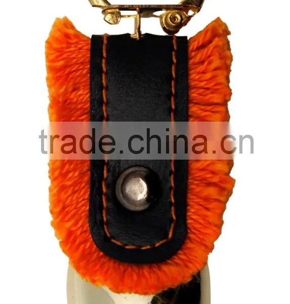 1.2''mini Metal Cow Bell With Logo Printed and Keyring Leather Strap as Souvenirs photo-4
