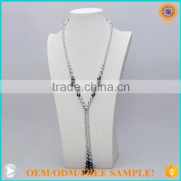 2016 Latest Design AAAA Top Quality Shell Pearl Beads Sweater Chain Jewelry Necklace photo-4