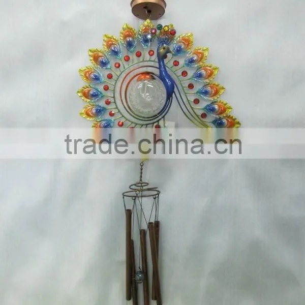 Peacock Solar Wind Chime