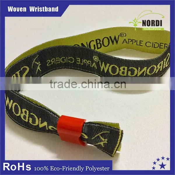 Single Cheap Custom Festival Woven Fabric Wristband for Events&smart Wristband photo-2