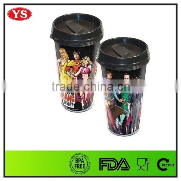 16 Ounce Removable Plastic mg With Glitter Card for Gift photo-5
