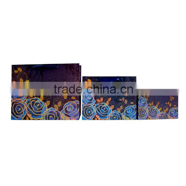 Classical 250g White Cardboard Material Shopping Gift Packaging Bag