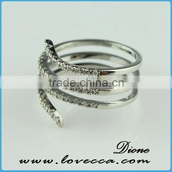 2015 Fashion Jewelry Ring!latest Weddingring Design!micro Pave Diamond Setting Ring-new Design Finger Ring Wholesale photo-3