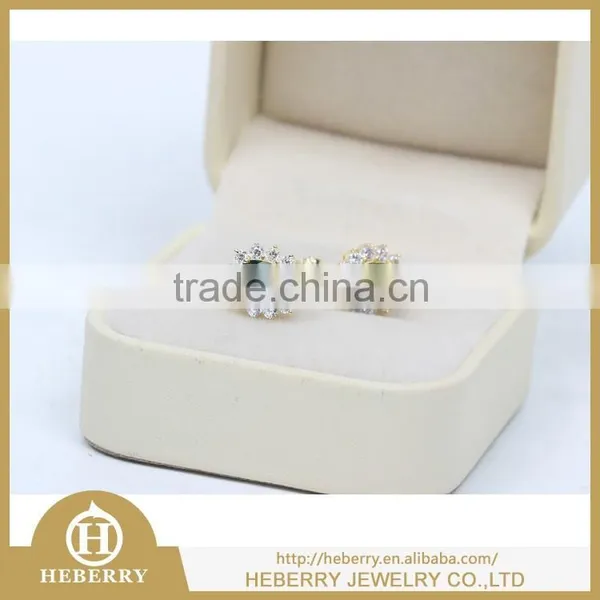Stud Crystal Earring Double Side in Diopside Jewelry for VIP Customer photo-2