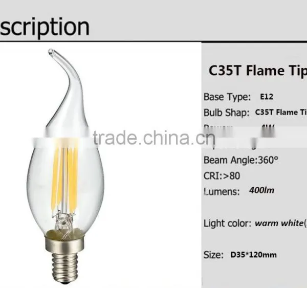 Dimmable Filament Led Bulb,2W 4W 6W Led Filament Lamp, Dimmable Led Filament Bulb Light photo-6