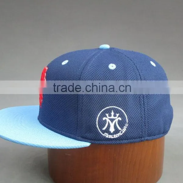 BSCI Custom Diamond Polyster Fabric Snapback Cap With 3D Embroidery Logo photo-3