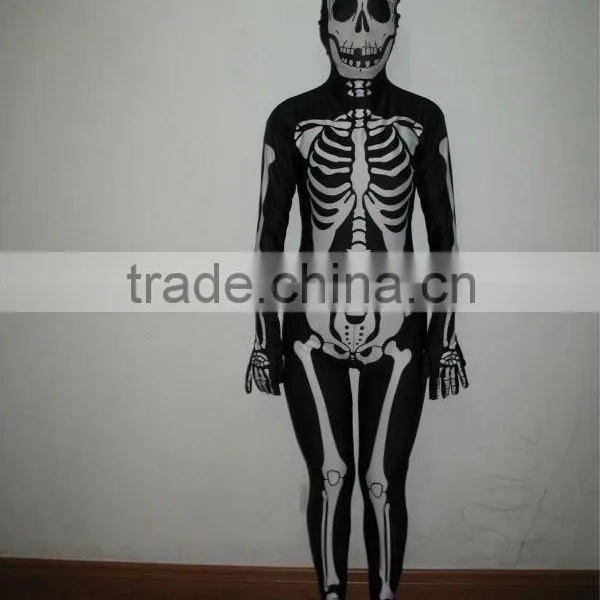 Skeleton Spandex Full Body Suit