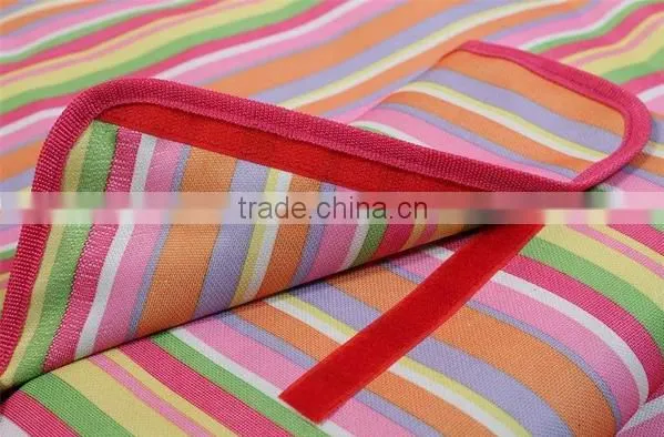 Oxford Cloth Striped Printed Folding Picnic Blanket photo-5