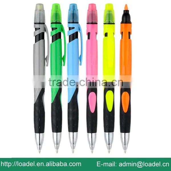 Plastic Retractable Promotion Highlighter Pen photo-2
