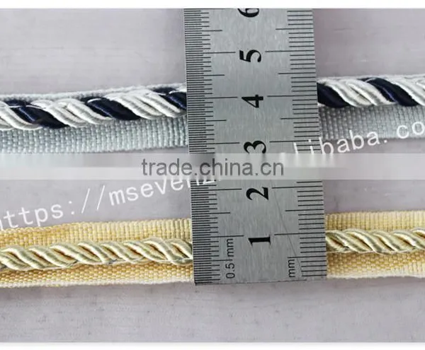 Fashion Design 1.5cm Width Tripe Lip Polyester Tape Garment Trim photo-6
