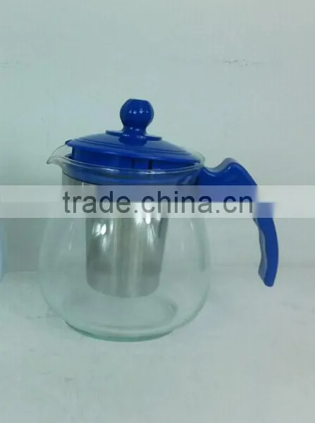 Hot Selling Ss Tea Strainer Of Glass Tea Pot Sets With Plastic Handle photo-3