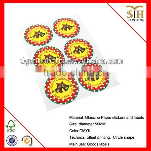glassine paper sticker