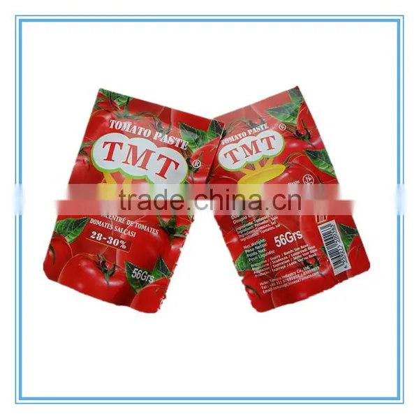 56g TMT Brand Double Concentrated Sachet Tomato Paste photo-2