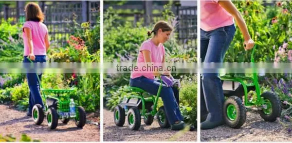 The Swiveling Seat Utility Cart for Garden photo-2